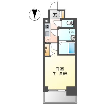 プレサンス桜通ザ・タイムズの間取り