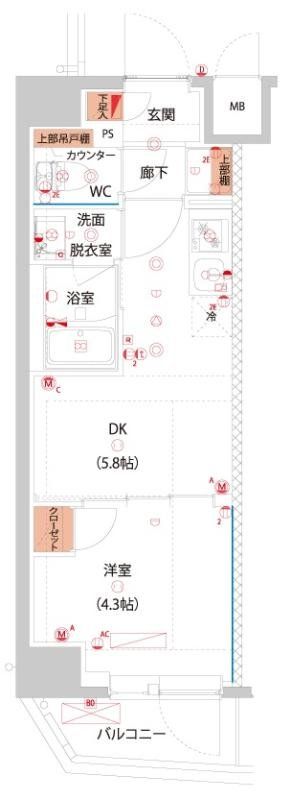 ハーモニーレジデンス東京サウス大塚の間取り