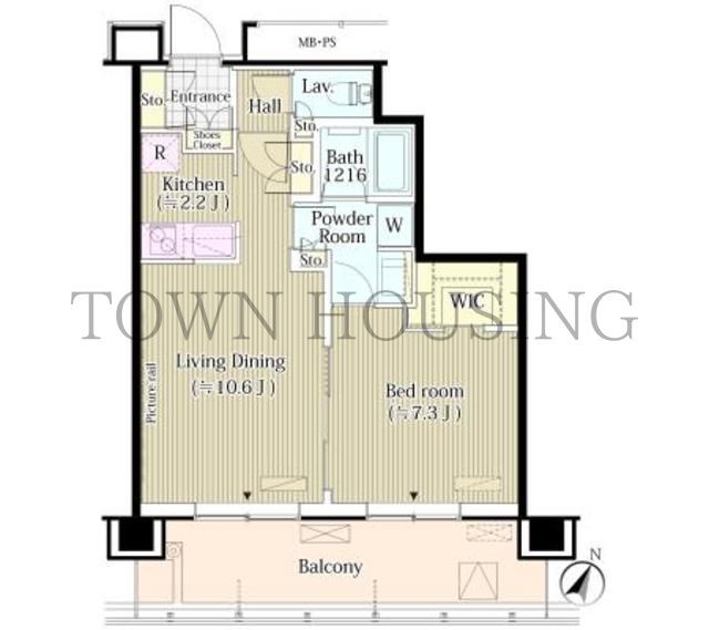 渋谷区笹塚のマンションの間取り