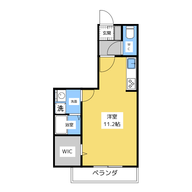 みよし市黒笹のアパートの間取り