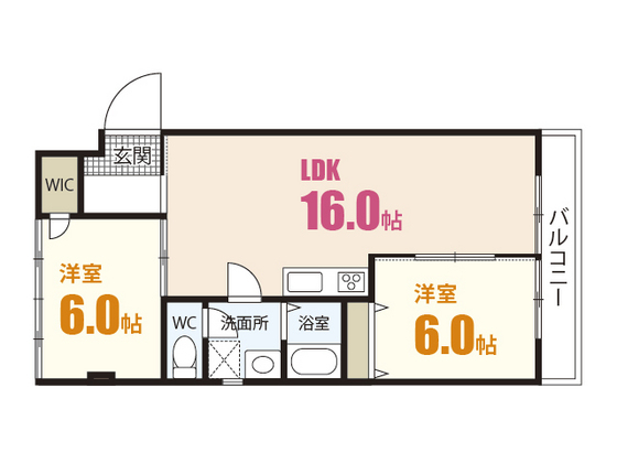 広島市安佐南区八木のマンションの間取り