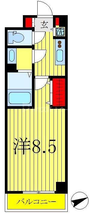 ＹＡＳＵＩビル第10の間取り