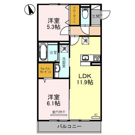 ラヴィベル栗東の間取り