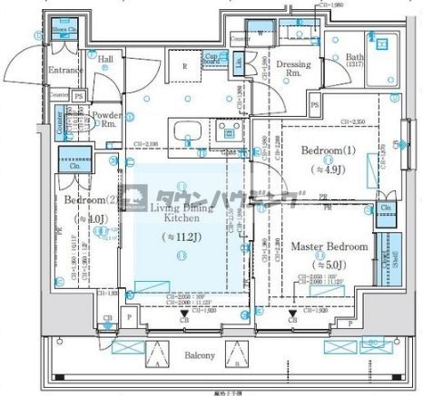 千代田区神田多町のマンションの間取り