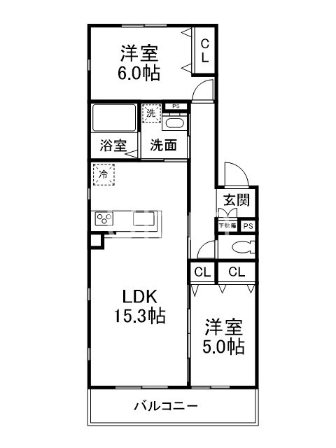 ユアメゾン北白川・嶽水の間取り