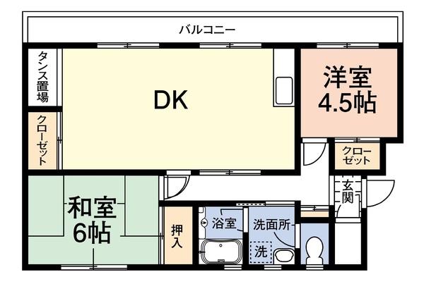 レインボーハウス有秋台西Ｃ38棟の間取り