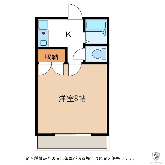 可児市下恵土のアパートの間取り