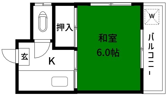 荒川区東尾久のマンションの間取り