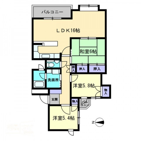 グランドール桜町の間取り