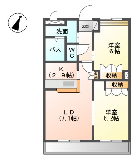 ルミエール南山の間取り