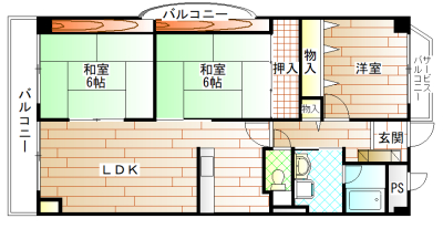 メゾンソワールの間取り