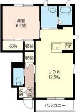 深谷市上野台のアパートの間取り