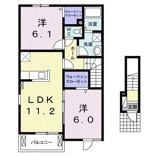 エクセレント平石Ｂの間取り