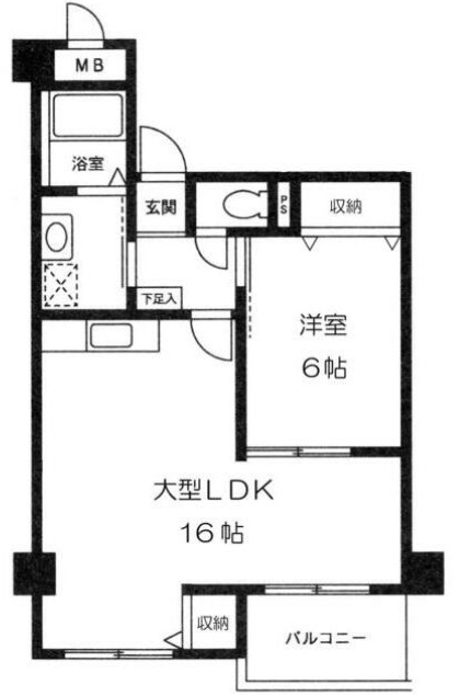 クラルテ立川の間取り