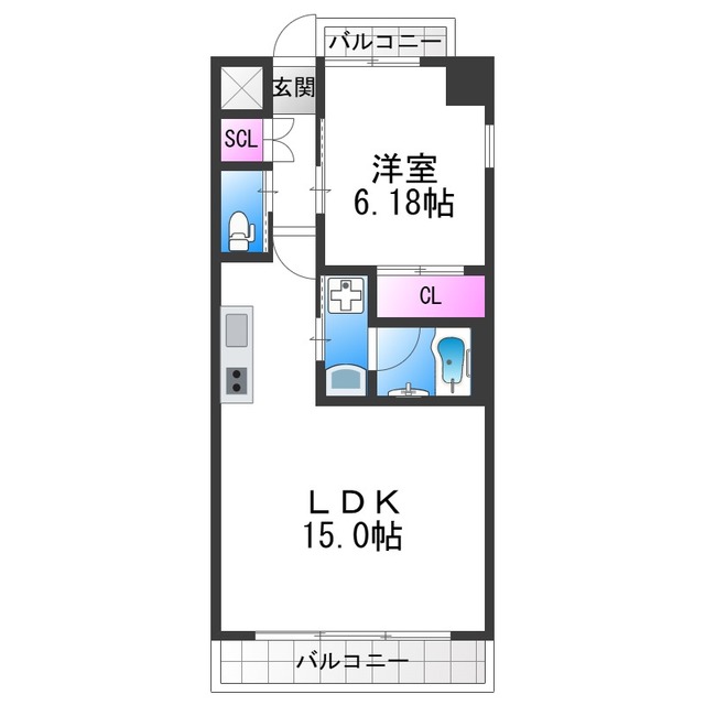 プレジオ帝塚山の間取り