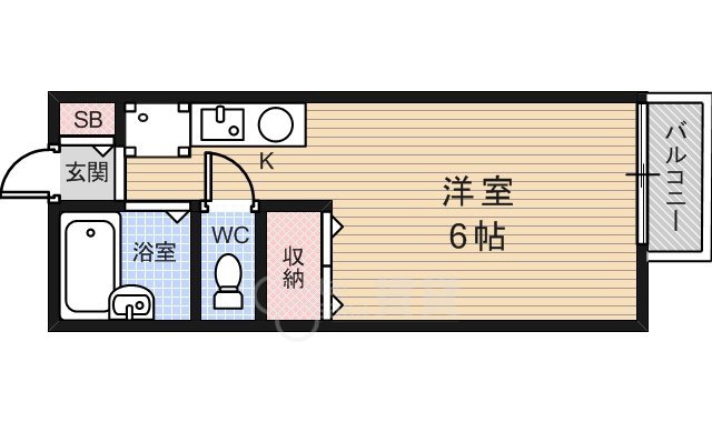 メルベーユ箕面の間取り