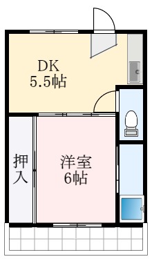 堺市東区南野田のマンションの間取り