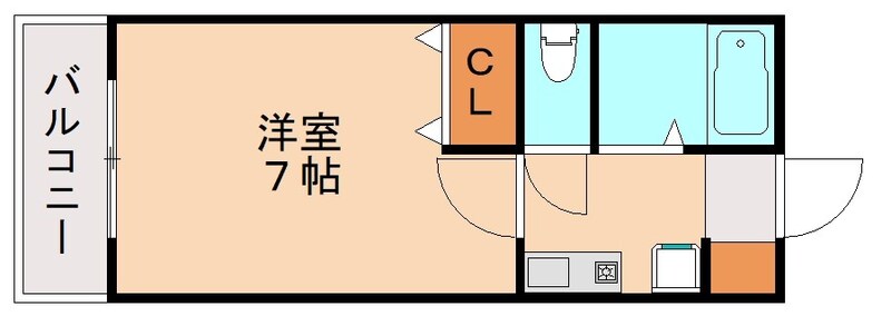 北九州市小倉北区砂津のマンションの間取り