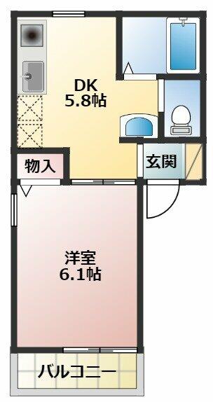 チャーム秋山の間取り