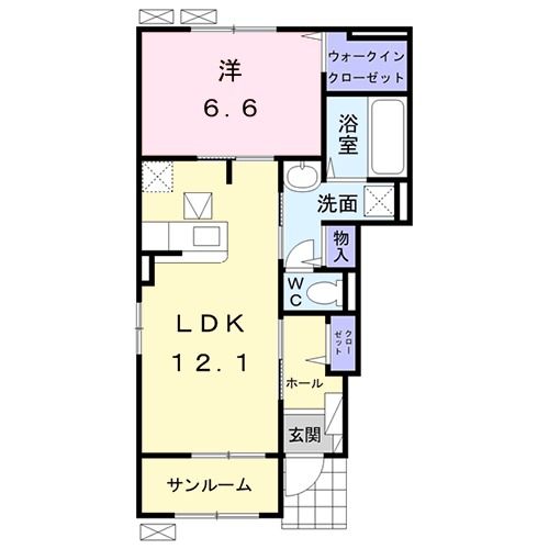 球磨郡錦町大字西のアパートの間取り