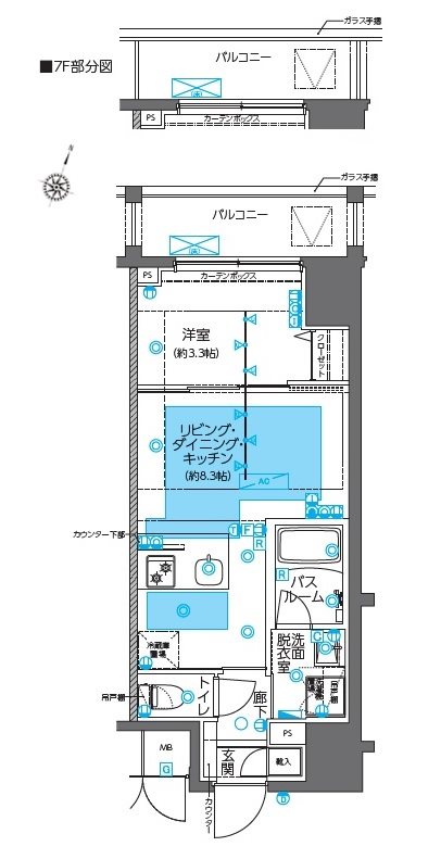 ZOOM神田の間取り