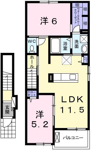 トロワ　エスポワールの間取り