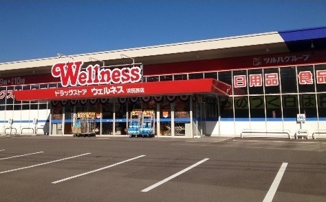 ドラックストア　ドラッグストアウェルネス浜田西店（ドラッグストア）まで413m