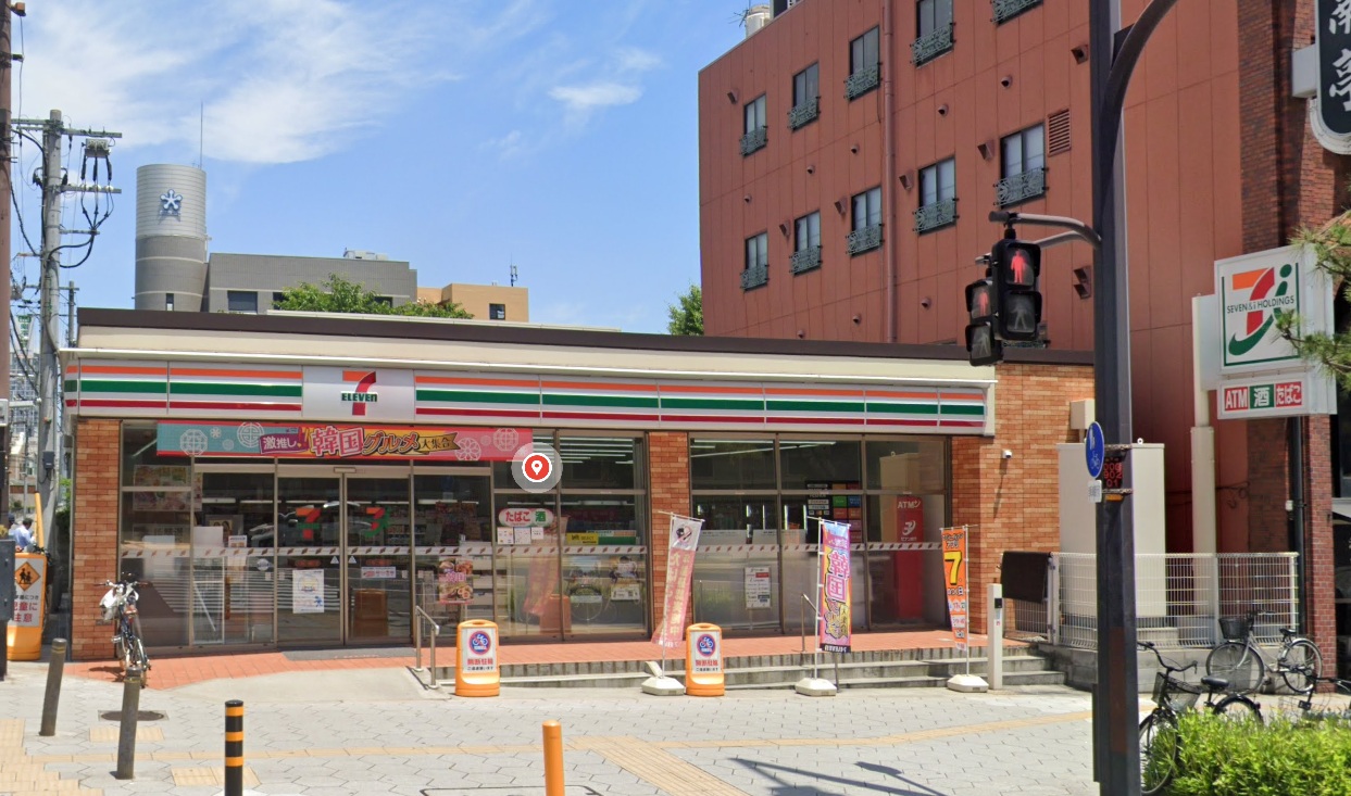 コンビニ　セブンイレブン大阪小橋町店（コンビニ）まで74m