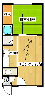 アーバンハイツB棟の間取り写真