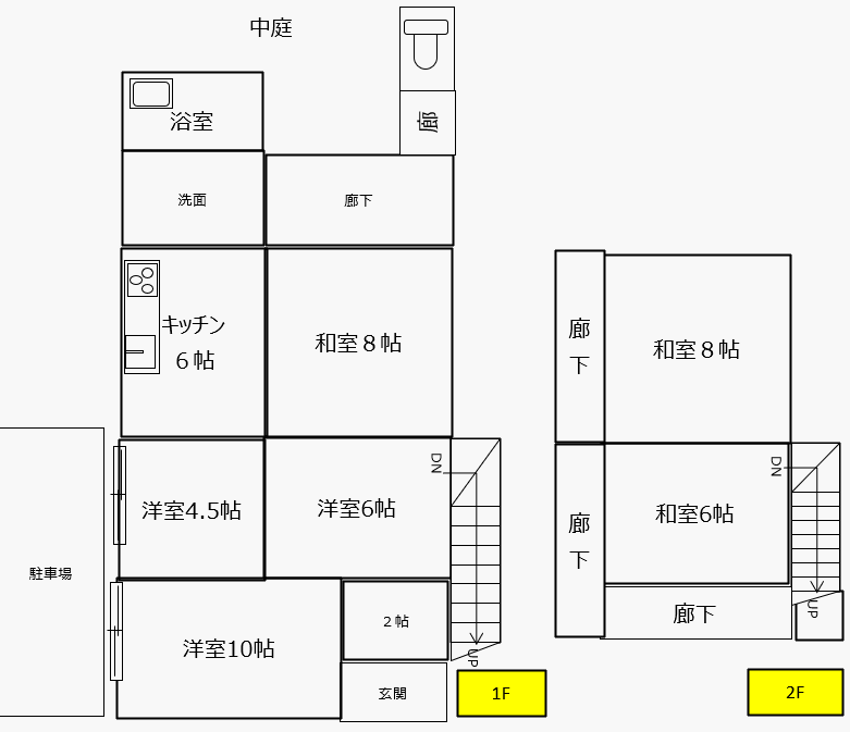 嘉麻市千手戸建の間取り写真