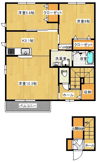 テラス南光台の間取り