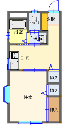 前橋市文京町のマンションの間取り