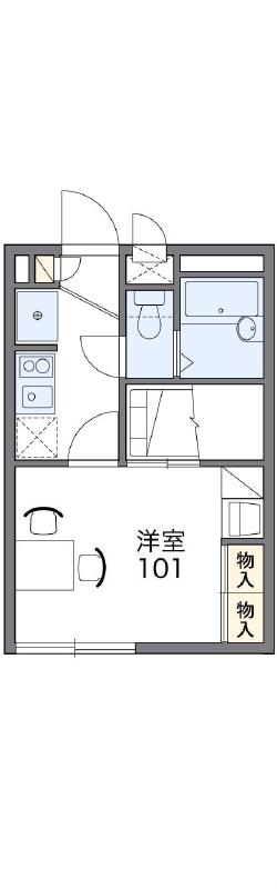 レオパレスサンシャイン鶴崎の間取り