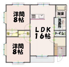 グランデージュ　カトレアの間取り