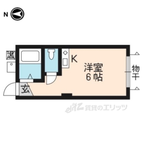 【京都市中京区西ノ京小堀池町のマンションの間取り】