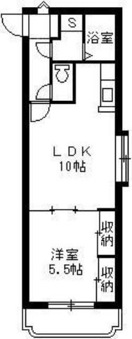 【鹿児島市永吉のマンションの間取り】