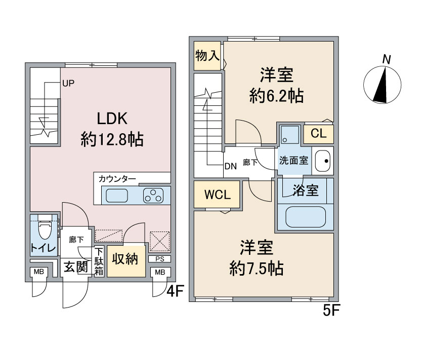 （仮称）運河通マンションの間取り