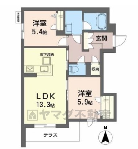 グランファミール箕面小野原の間取り