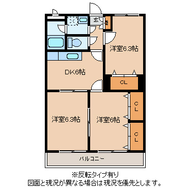 アンソレイユの間取り