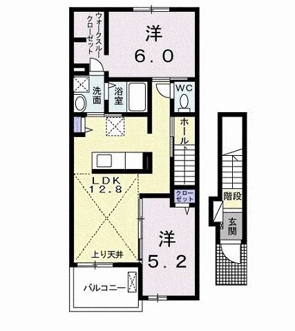 セレーノ　プラシード　IIの間取り