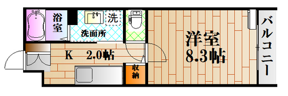 アイアパートメントIIの間取り