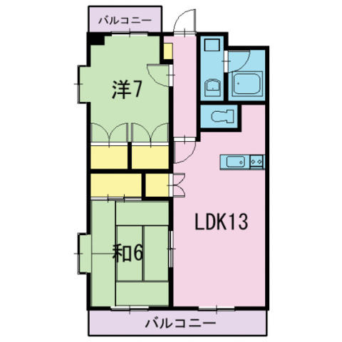 エーデルハイムIIの間取り