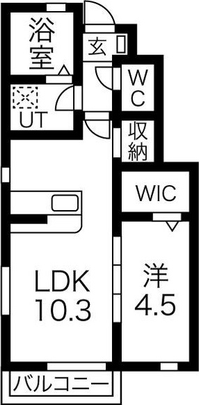 北上市常盤台４丁目築6年の間取り