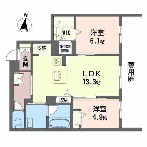 ファミーユ金沢八日市の間取り