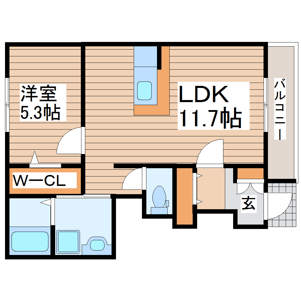 リアン・ボヌールの間取り