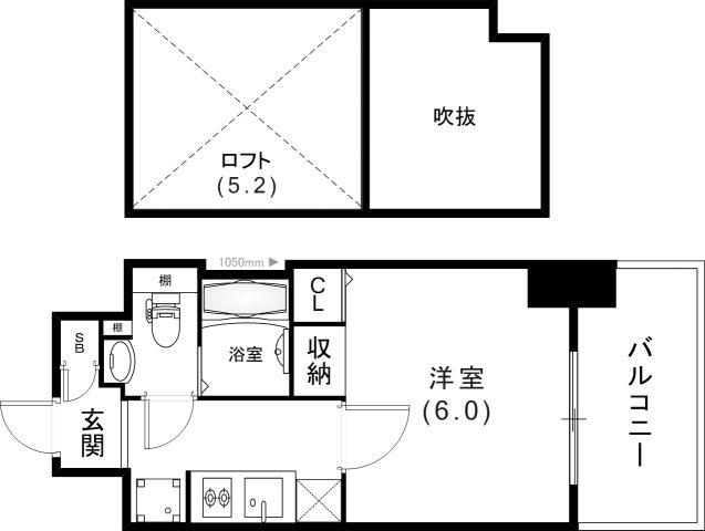 エステムコート神戸・県庁前IV　GRANDIOの間取り