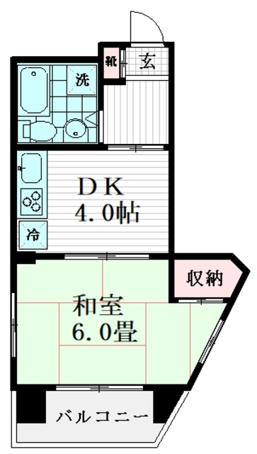 東邦ビル多摩川の間取り