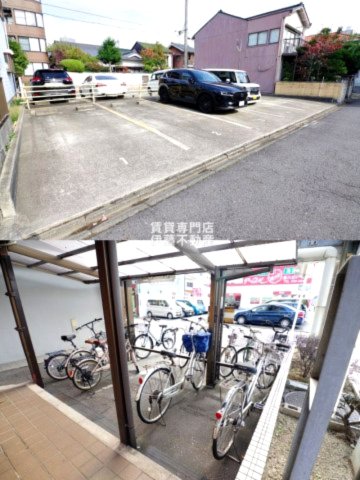 【名古屋市北区鳩岡のマンションの駐車場】