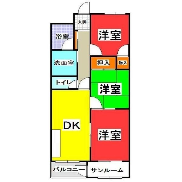 明石市西明石北町のマンションの間取り