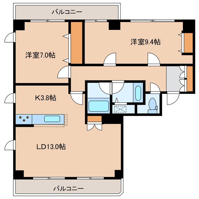 ガーデンテラス函館の間取り